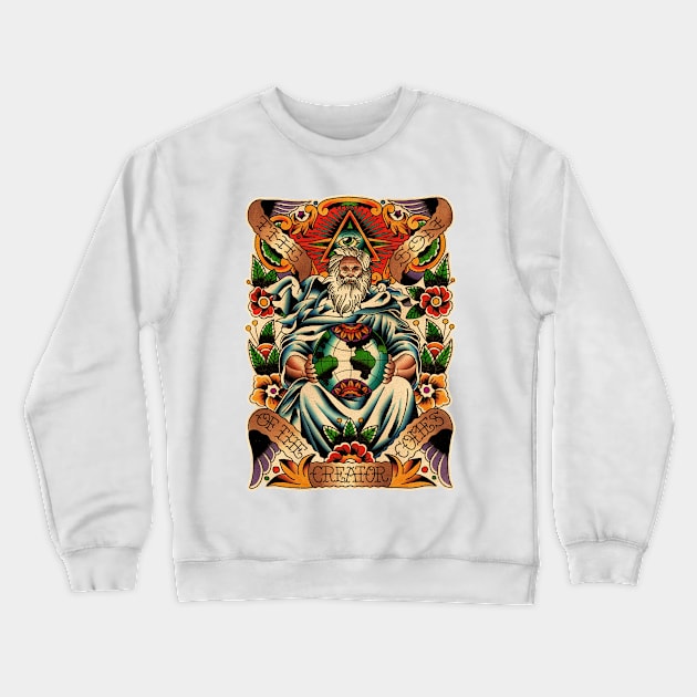 God Crewneck Sweatshirt by Don Chuck Carvalho